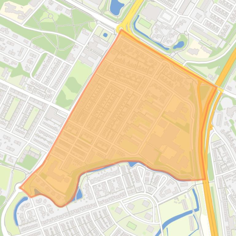 Kaart van de buurt Koestal.