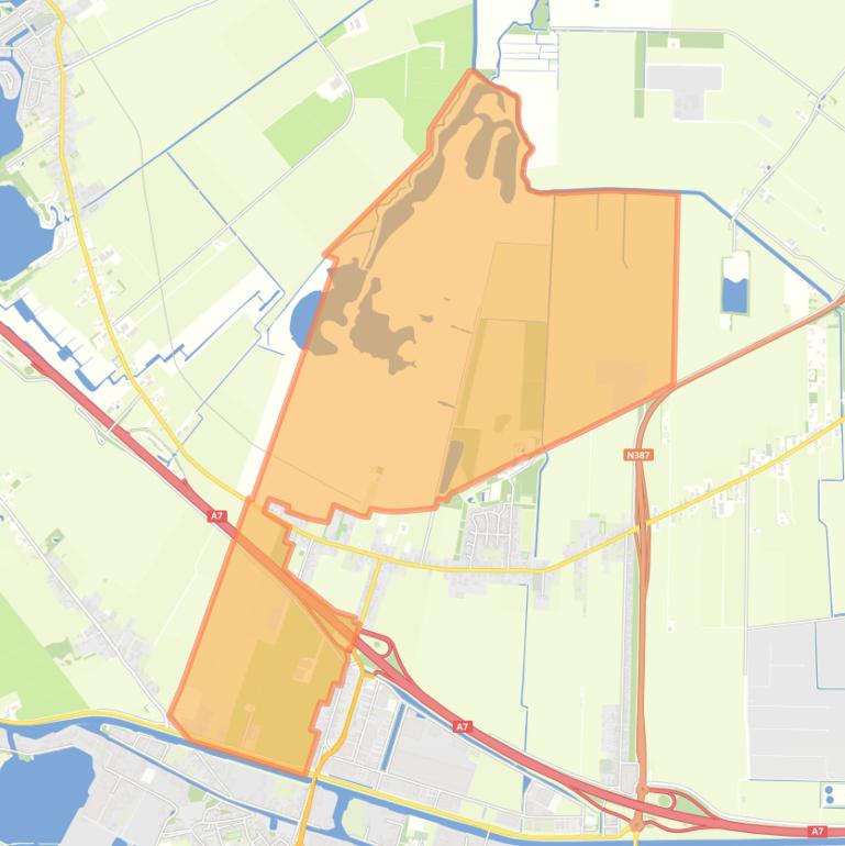 Kaart van de buurt Kolham Natuurgebied.