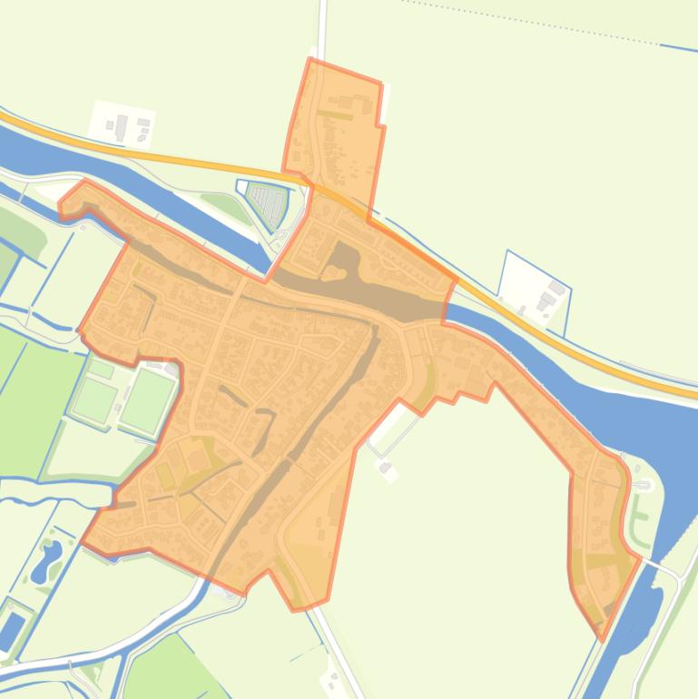 Kaart van de buurt Kolhorn (woonkern) en De Strook.