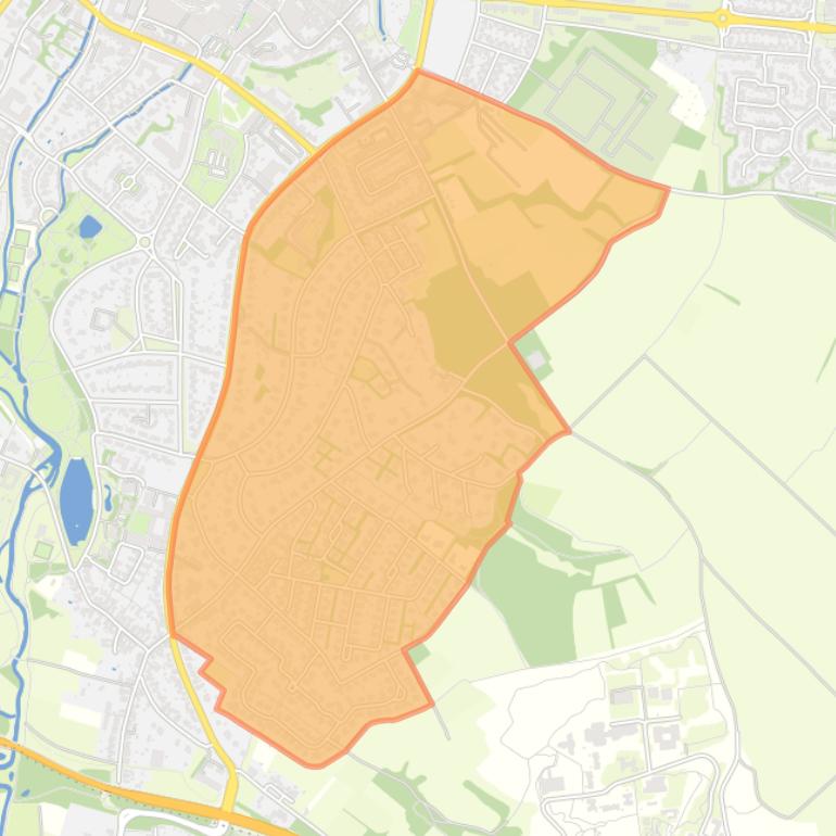 Kaart van de buurt Kollenberg.