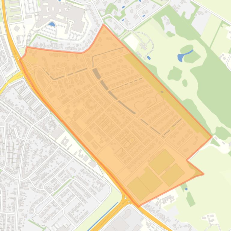 Kaart van de buurt Kollenveld.