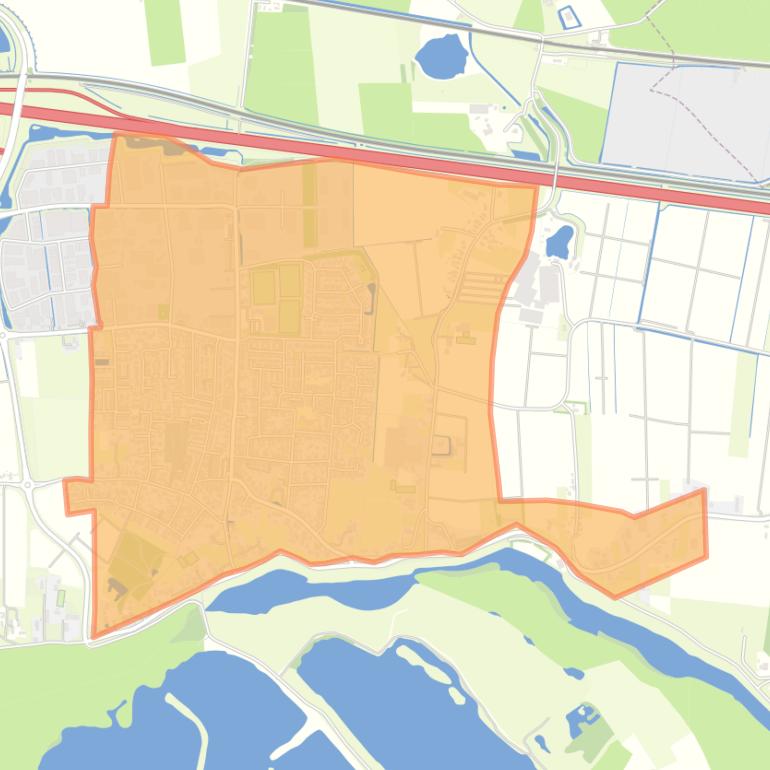 Kaart van de buurt Kom Dodewaard met Hien.