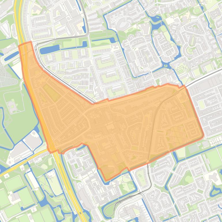 Kaart van de buurt Kom Loosduinen.