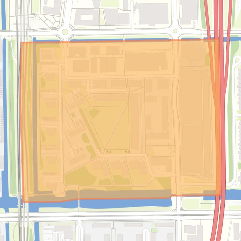 Kaart van de buurt Koningin Wilhelminaplein.