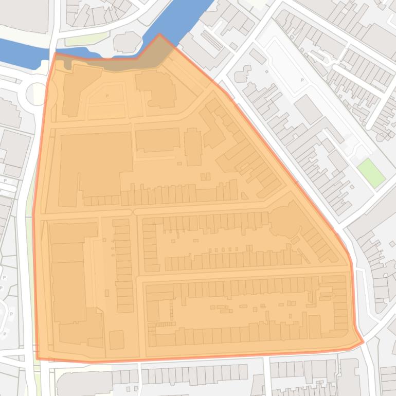Kaart van de buurt Koningin Wilhelminastraat en omgeving.