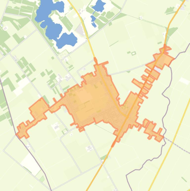 Kaart van de buurt Koningsbosch.
