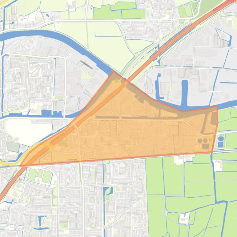 Kaart van de Koningsbuurt.