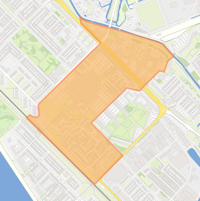 Kaart van de buurt Koningshoek.