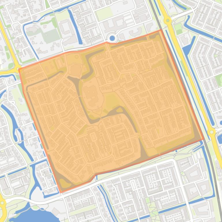 Kaart van de buurt Koningshof.