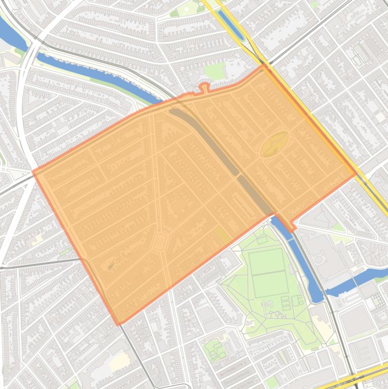 Kaart van de buurt Koningsplein en omgeving.