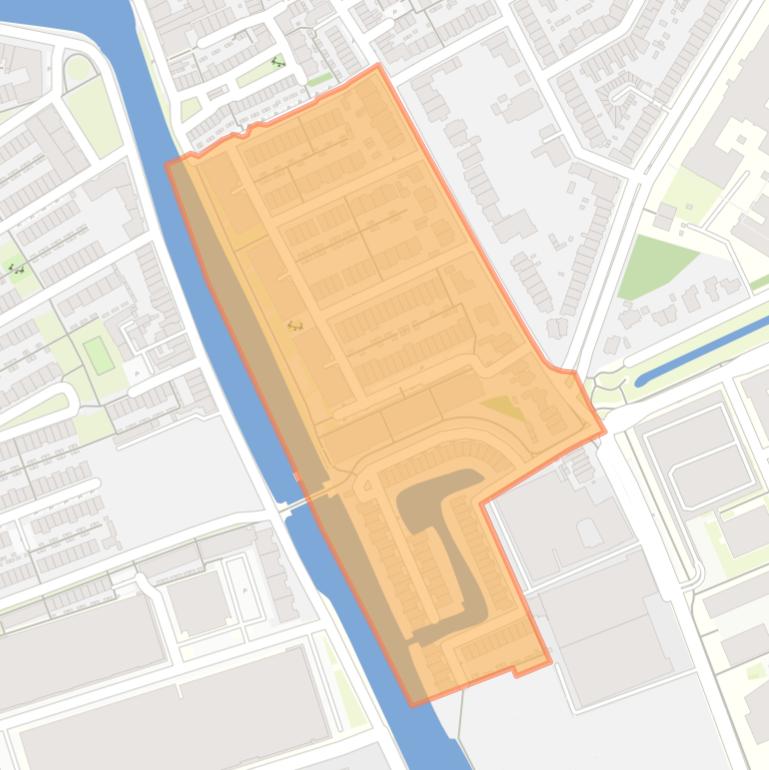Kaart van de Koningsveldbuurt.