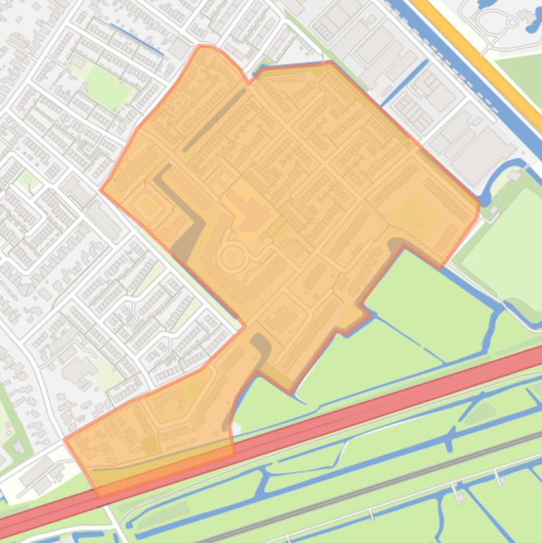 Kaart van de Kooibuurt.