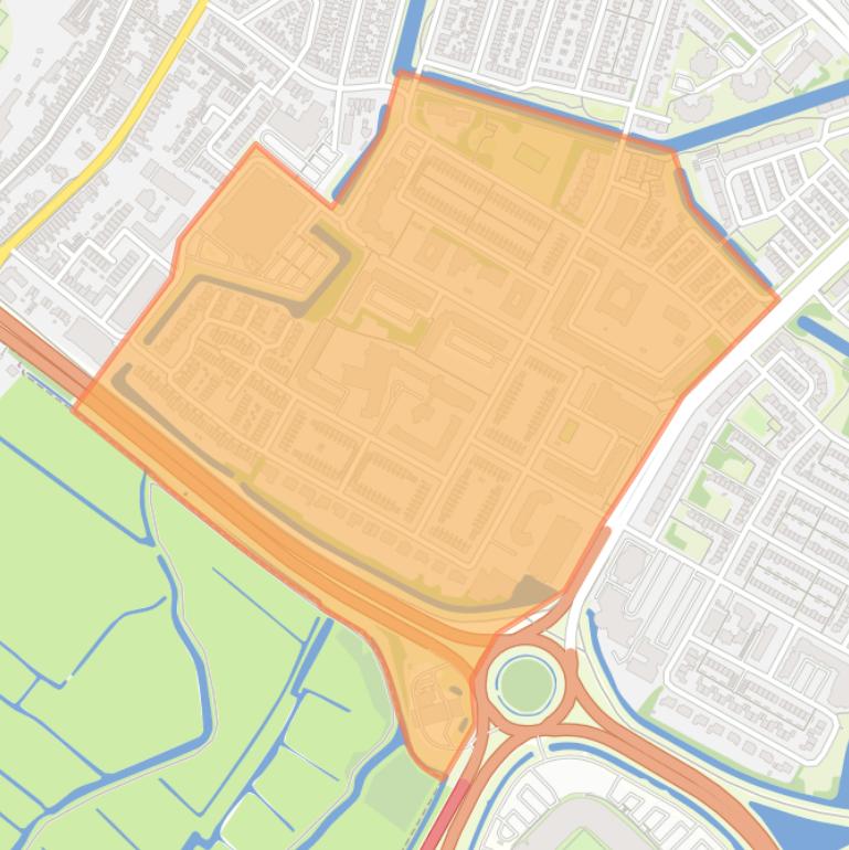 Kaart van de buurt Kooimeer.