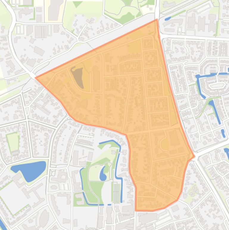 Kaart van de buurt Koolenkampen en Iepenlaan.