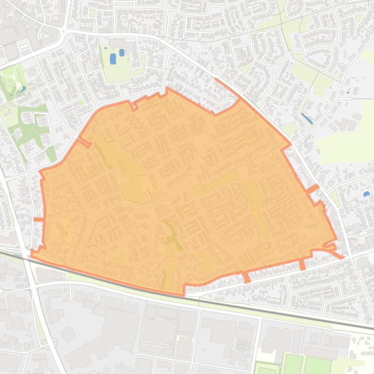 Kaart van de buurt Koolhof-Zuid.