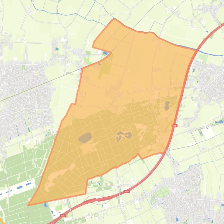 Kaart van de buurt Koolwijk en Bossen.