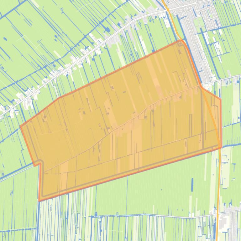 Kaart van de buurt Koolwijk.