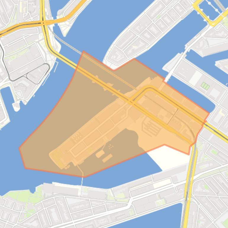 Kaart van de buurt Kop van Zuid.