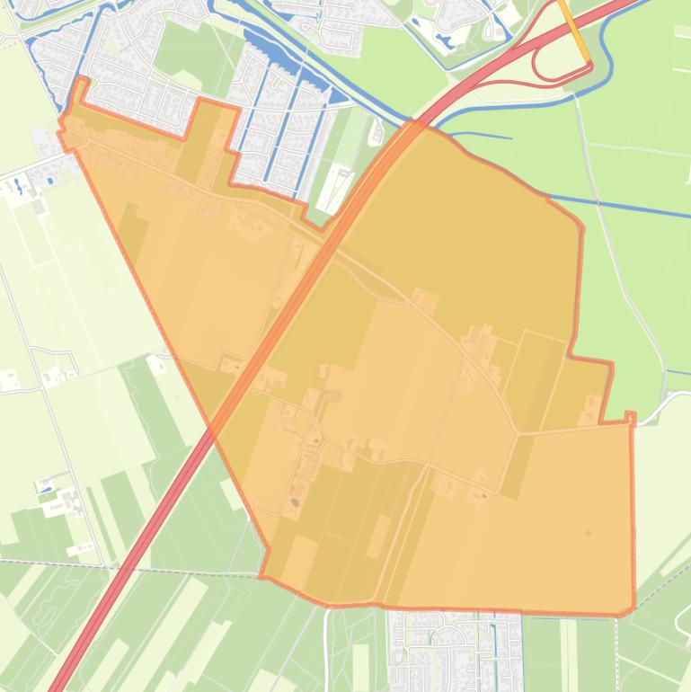 Kaart van de buurt Kortehemmen.