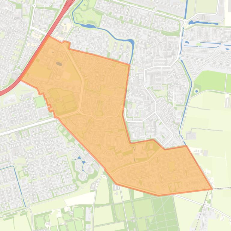 Kaart van de buurt Kortendijk A.