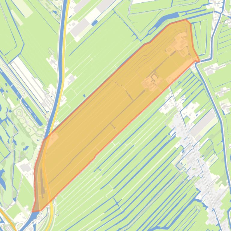 Kaart van de buurt Korteraar Buitengebied Zuid.