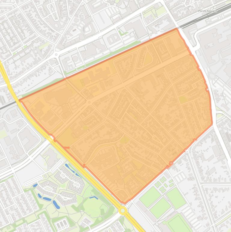 Kaart van de buurt Kortfoort.