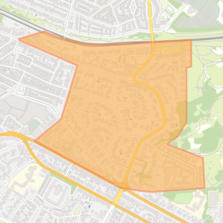 Kaart van de buurt Kostverloren en omgeving.