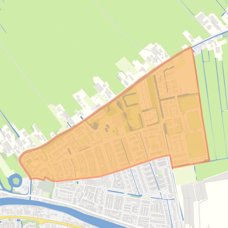 Kaart van de buurt Koudekerk aan den Rijn-Noord.