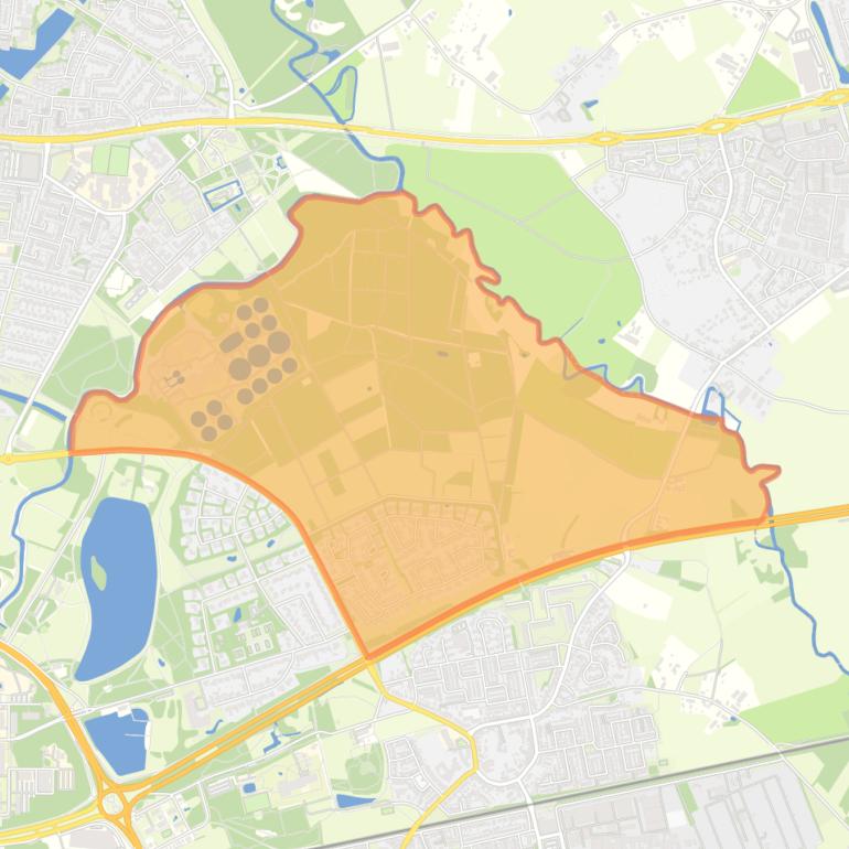 Kaart van de buurt Koudenhoven.