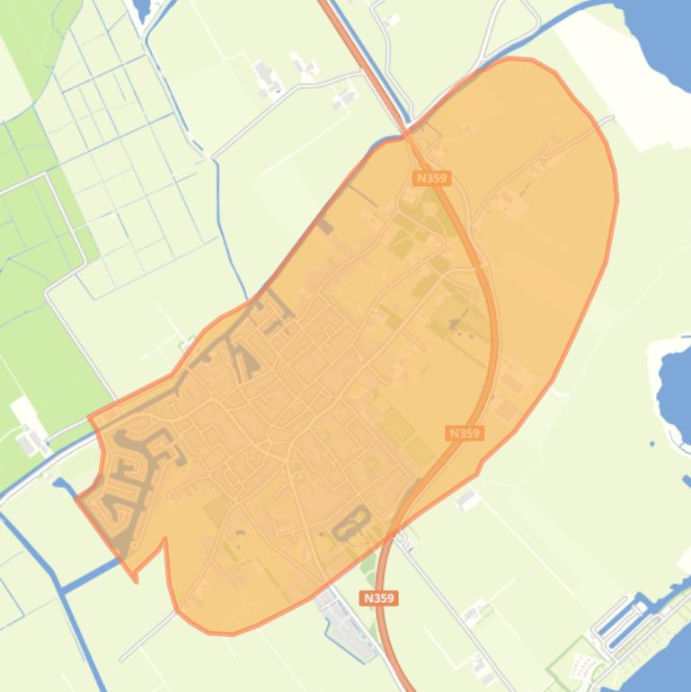 Kaart van de buurt Koudum.