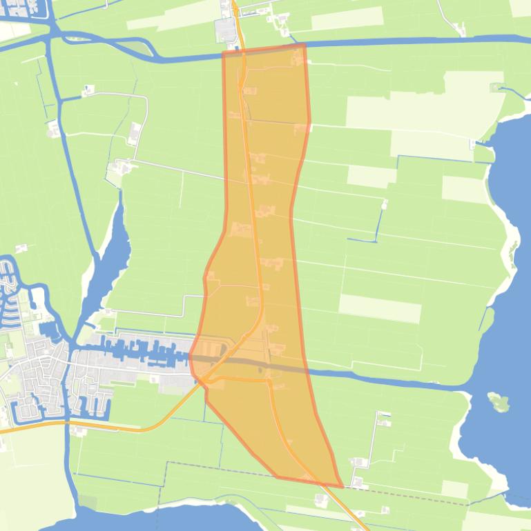 Kaart van de buurt Koufurderrige.