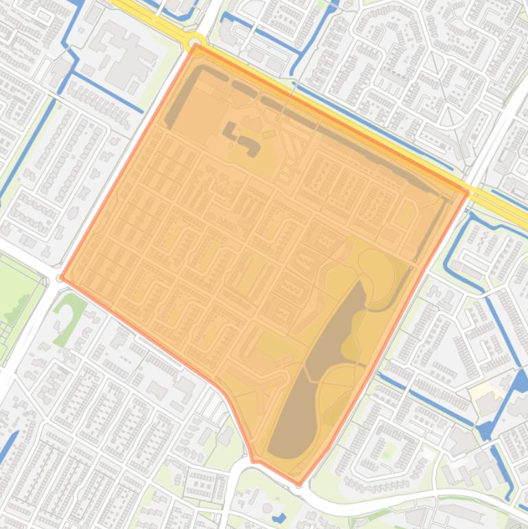 Kaart van de buurt Kraaihoek Noord.