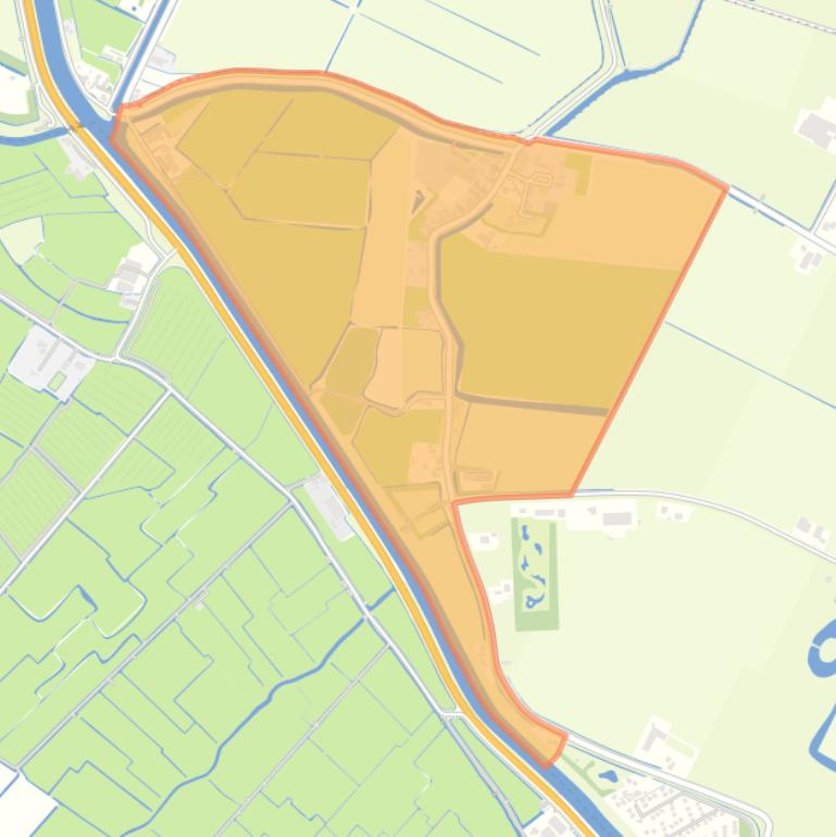 Kaart van de buurt Krabbendam en Buitengebied.