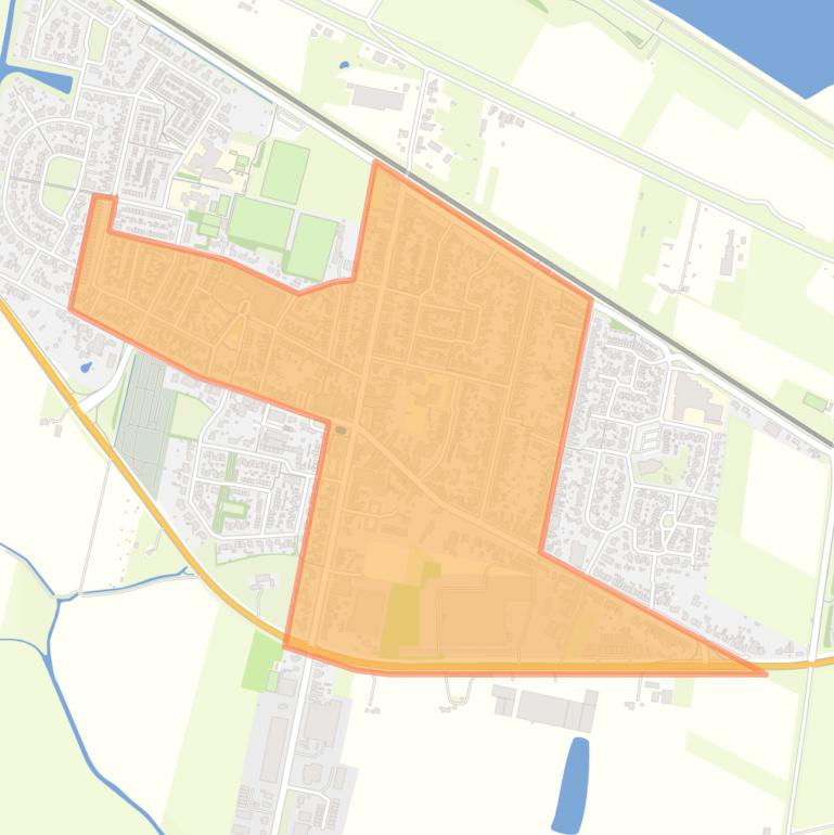 Kaart van de buurt Krabbendijke - Kern.