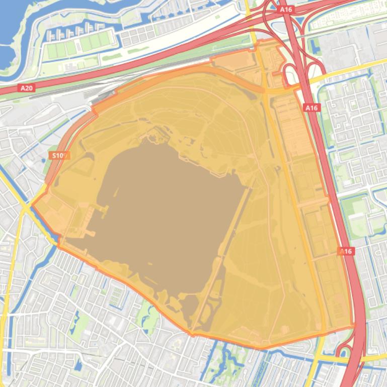 Kaart van de buurt Kralingse Bos.