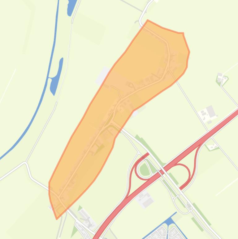 Kaart van de buurt Kreek.