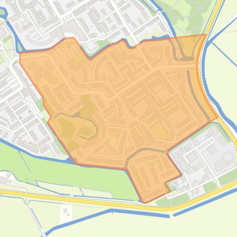 Kaart van de buurt Kreken.