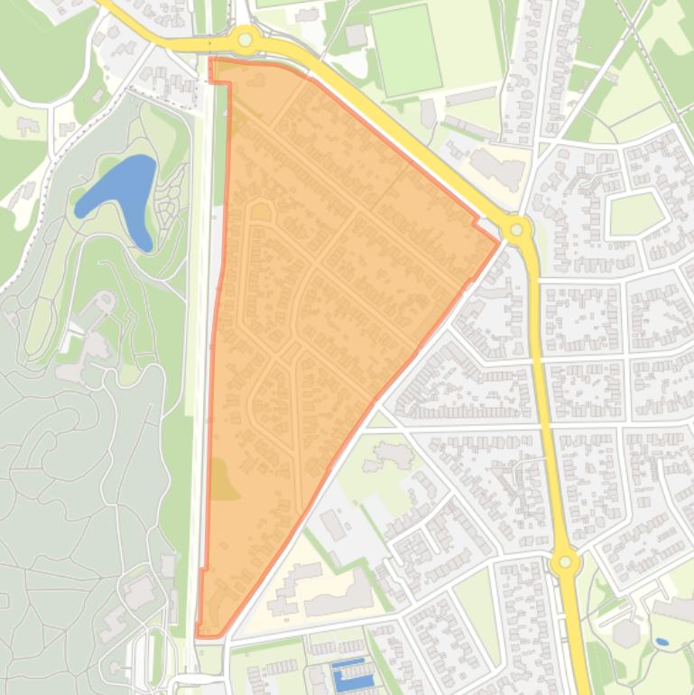 Kaart van de Kriemhildebuurt.