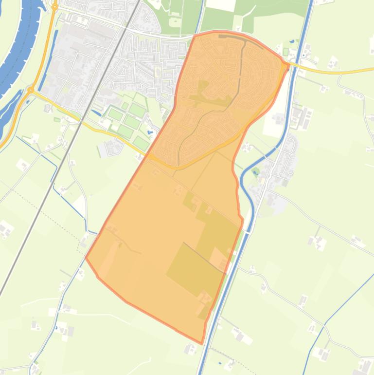 Kaart van de buurt Krijtenberg en Noorder Koeslag.