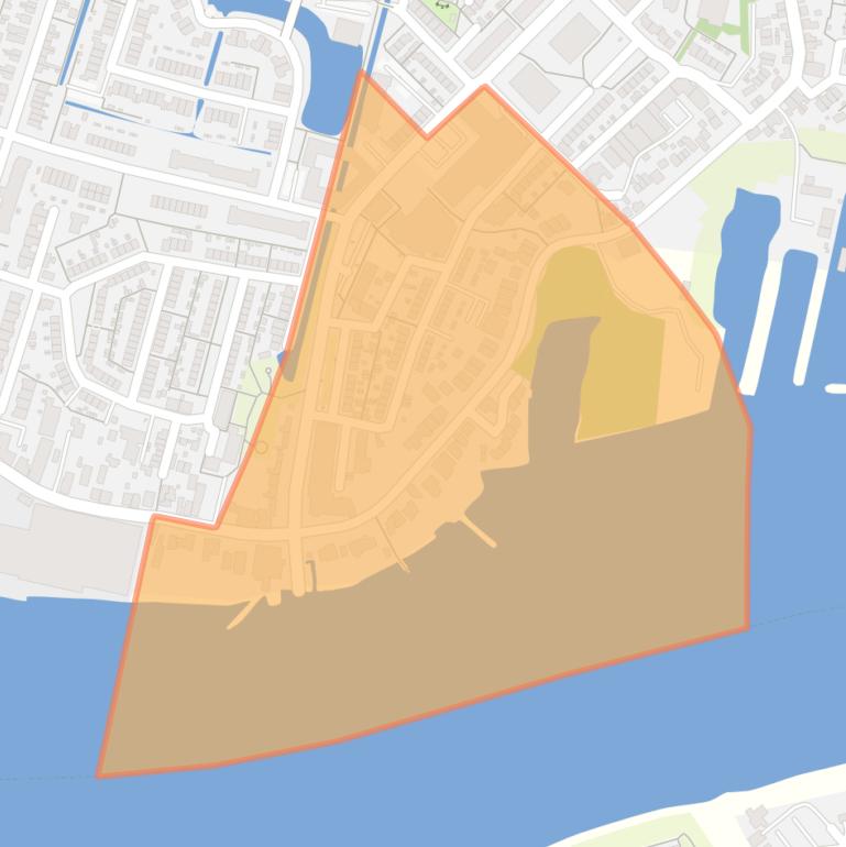 Kaart van de buurt Krimpen Centrum.