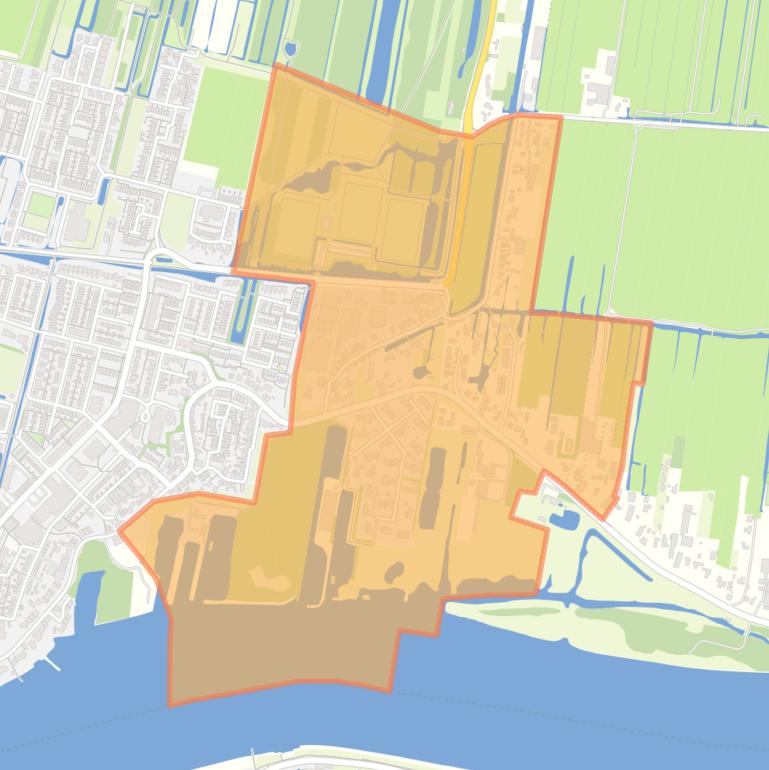 Kaart van de buurt Krimpen-Oost.