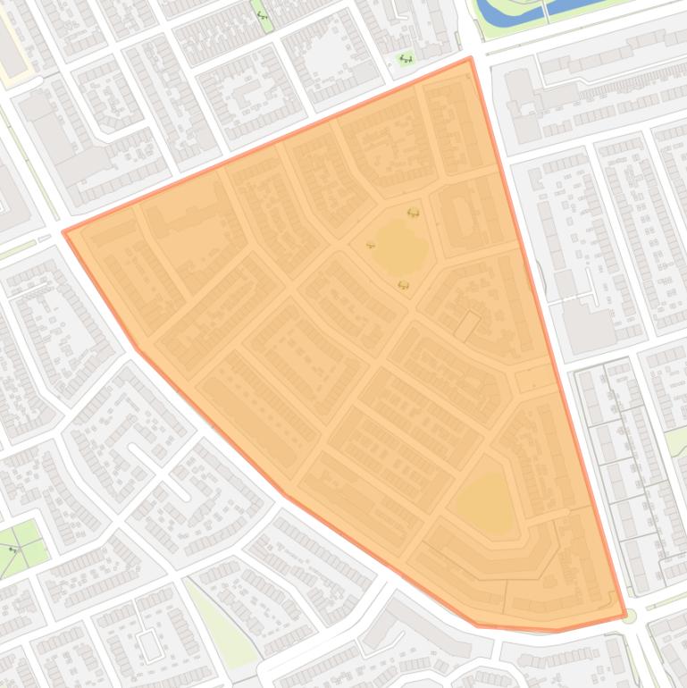 Kaart van de buurt Krispijnse Driehoek.