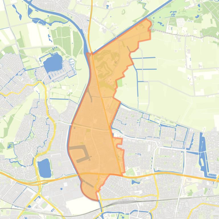 Kaart van de buurt Krogten.