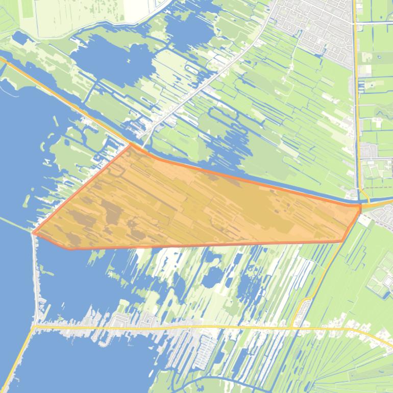 Kaart van de buurt Kromme Rade.