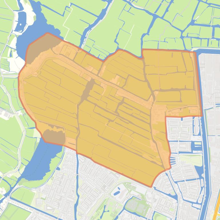Kaart van de buurt Krommeniedijk.