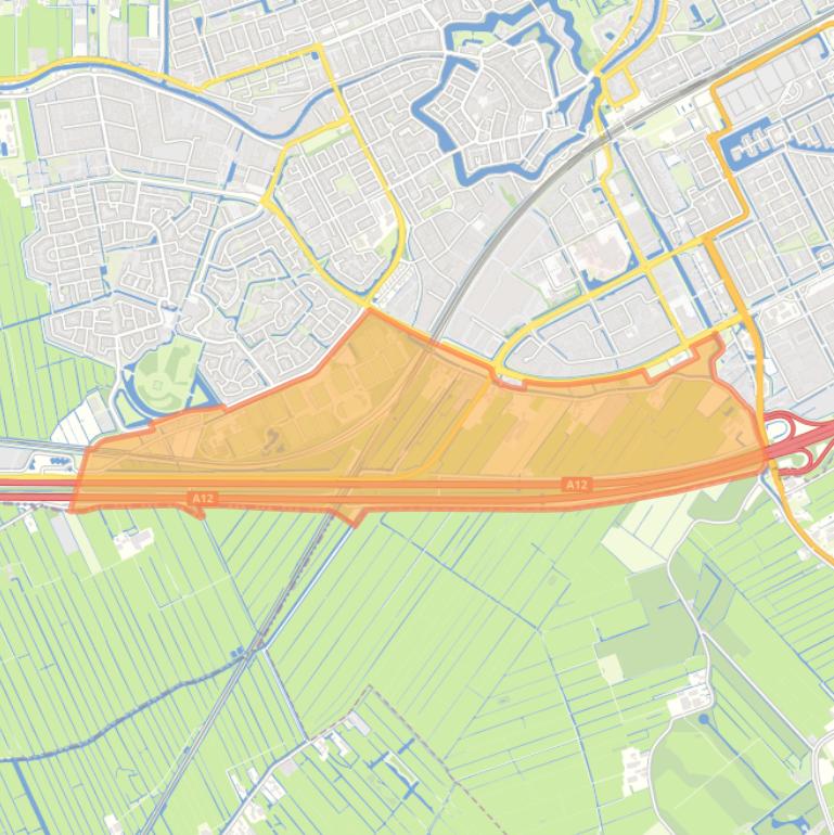 Kaart van de buurt Kromwijk.