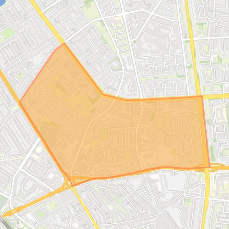 Kaart van de buurt Kronehoef.