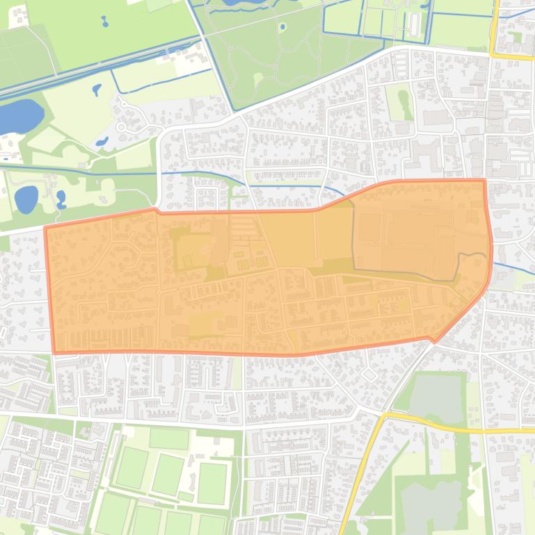 Kaart van de buurt Krugerstraat Zuid.