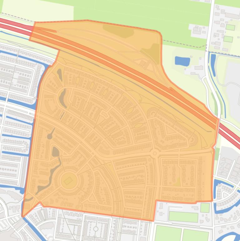 Kaart van de Kruidenbuurt.