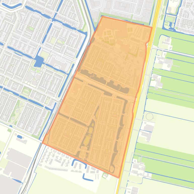 Kaart van de Kruidenbuurt.